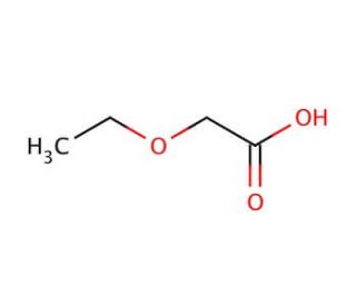 Ethoxyacetic acid (CAS 627-03-2) - chemical structure image