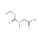 [(Ethoxycarbonyl)(methyl)amino]acetic acid - chemical structure image
