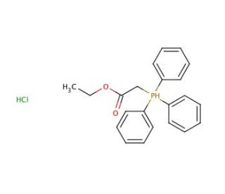 (Ethoxycarbonylmethyl)triphenylphosphonium chloride (CAS 17577-28-5) - chemical structure image