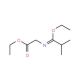 Ethyl {[(1Z)-1-ethoxy-2-methylpropylidene]-amino}acetate - chemical structure image