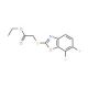 Ethyl [(6,7-difluoro-1,3-benzoxazol-2-yl)thio]-acetate - chemical structure image