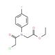 ethyl [(chloroacetyl)(4-fluorophenyl)amino]acetate (CAS 60145-88-2) - chemical structure image