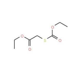 Ethyl [(ethoxycarbonyl)sulphanyl]acetate (CAS 52790-15-5) - chemical structure image
