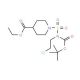 Ethyl 1-{[(tert-butoxycarbonyl)(2-chloroethyl)-amino]sulfonyl}-4-piperidine carboxylate - chemical structure image