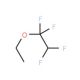 Ethyl 1,1,2,2-tetrafluoroethyl ether (CAS 512-51-6) - chemical structure image