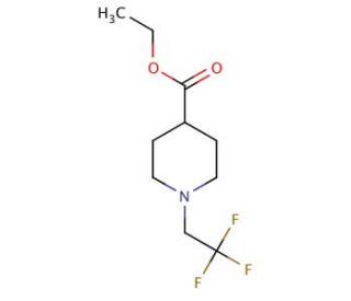 ethyl 1-(2,2,2-trifluoroethyl)piperidine-4-carboxylate - chemical structure image