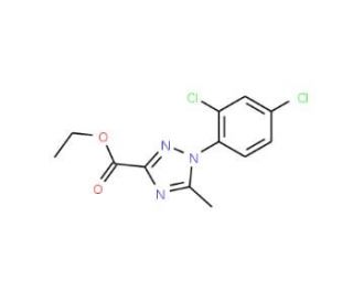 Ethyl 1-(2,4-dichlorophenyl)-5-methyl-1H-1,2,4-triazole-3-carboxylate (CAS 103058-78-2) - chemical structure image