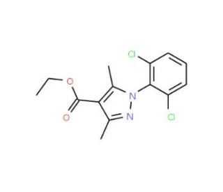 Ethyl 1-(2,6-dichlorophenyl)-3,5-dimethyl-1H-pyrazole-4-carboxylate - chemical structure image