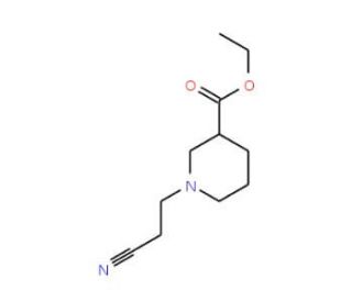 Ethyl 1-(2-cyanoethyl)piperidine-3-carboxylate - chemical structure image