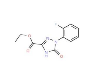 Ethyl 1-(2-fluorophenyl)-2,5-dihydro-5-oxo-1H-1,2,4-triazole-3-carboxylate - chemical structure image