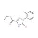 Ethyl 1-(2-fluorophenyl)-2,5-dihydro-5-oxo-1H-1,2,4-triazole-3-carboxylate - chemical structure image