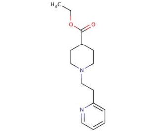 Ethyl 1-(2-pyridin-2-ylethyl)piperidine-4-carboxylate - chemical structure image