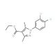 Ethyl 1-(3,4-dichlorophenyl)-3,5-dimethyl-1H-pyrazole-4-carboxylate (CAS 477710-51-3) - chemical structure image