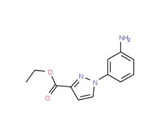 ethyl 1-(3-aminophenyl)-1H-pyrazole-3-carboxylate - chemical structure image