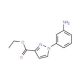 ethyl 1-(3-aminophenyl)-1H-pyrazole-3-carboxylate - chemical structure image