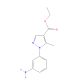ethyl 1-(3-aminophenyl)-5-methyl-1H-pyrazole-4-carboxylate (CAS 209540-02-3) - chemical structure image