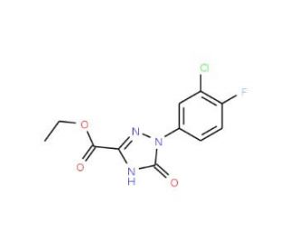 Ethyl 1-(3-chloro-4-fluorophenyl)-2,5-dihydro-5-oxo-1H-1,2,4-triazole-3-carboxylate - chemical structure image