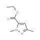Ethyl 1,3-Dimethyl-1H-pyrazole-5-carboxylate (CAS 5744-40-1) - chemical structure image