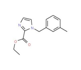 Ethyl 1-(3-methylbenzyl)-1H-imidazole-2-carboxylate - chemical structure image