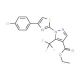 Ethyl 1-[4-(4-chlorophenyl)-1,3-thiazol-2-yl]-5-(trifluoromethyl)-1H-pyrazole-4-carboxylate (CAS 159885-63-9) - chemical stru