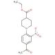 Ethyl 1-(4-acetyl-2-nitrophenyl)-4-piperidine carboxylate - chemical structure image