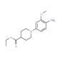 Ethyl 1-(4-amino-3-methoxyphenyl)-4-piperidine carboxylate - chemical structure image