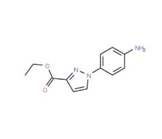 ethyl 1-(4-aminophenyl)-1H-pyrazole-3-carboxylate - chemical structure image
