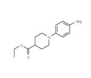 Ethyl 1-(4-aminophenyl)-4-piperidinecarboxylate (CAS 439095-52-0) - chemical structure image