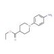 Ethyl 1-(4-aminophenyl)-4-piperidinecarboxylate (CAS 439095-52-0) - chemical structure image
