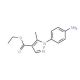 ethyl 1-(4-aminophenyl)-5-methyl-1H-pyrazole-4-carboxylate (CAS 260046-88-6) - chemical structure image