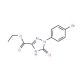 Ethyl 1-(4-bromophenyl)-2,5-dihydro-5-oxo-1H-1,2,4-triazole-3-carboxylate - chemical structure image