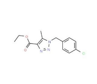 Ethyl 1-(4-chlorobenzyl)-5-methyl-1H-1,2,3-triazole-4-carboxylate - chemical structure image