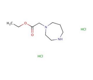 ethyl 1,4-diazepan-1-ylacetate dihydrochloride (CAS 1171427-48-7) - chemical structure image