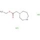 ethyl 1,4-diazepan-1-ylacetate dihydrochloride (CAS 1171427-48-7) - chemical structure image