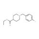 Ethyl 1-(4-Fluoro-benzyl)-piperidine-4-carboxylate (CAS 193538-24-8) - chemical structure image