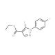 Ethyl 1-(4-fluorophenyl)-5-iodo-1H-pyrazole-4-carboxylate (CAS 959576-71-7) - chemical structure image