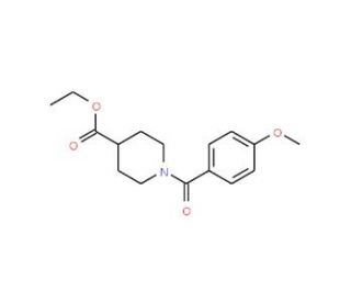 Ethyl 1-(4-methoxybenzoyl)-4-piperidine carboxylate - chemical structure image