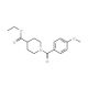 Ethyl 1-(4-methoxybenzoyl)-4-piperidine carboxylate - chemical structure image