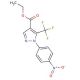 Ethyl 1-(4-nitrophenyl)-5-(trifluoromethyl)-1H-pyrazole-4-carboxylate (CAS 175137-35-6) - chemical structure image