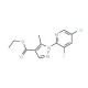 Ethyl 1-(5-chloro-3-fluoropyridin-2-yl)-5-methylpyrazole-4-carboxylate (CAS 1150164-40-1) - chemical structure image