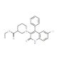 Ethyl 1-(6-chloro-2-oxo-4-phenyl-1H-quinolin-3-yl)piperidine-3-carboxylate - chemical structure image
