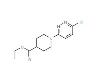 Ethyl 1-(6-chloro-3-pyridazinyl)-4-piperidine carboxylate (CAS 252263-47-1) - chemical structure image