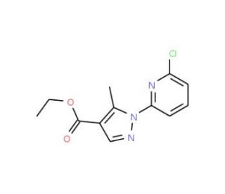 Ethyl 1-(6-chloropyridin-2-yl)-5-methyl-1H-pyrazole-4-carboxylate (CAS 1150164-74-1) - chemical structure image
