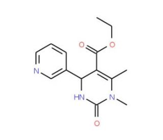 Ethyl 1,6-dimethyl-2-oxo-4-(3-pyridinyl)-1,2,3,4-tetrahydro-5-pyrimidine carboxylate - chemical structure image