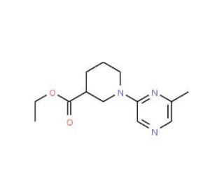 Ethyl 1-(6-methylpyrazin-2-yl)piperidine-3-carboxylate (CAS 926921-61-1) - chemical structure image