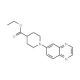 Ethyl 1-(6-quinoxalinyl)-4-piperidine carboxylate - chemical structure image