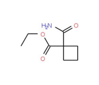 Ethyl 1-(aminocarbonyl)cyclobutanecarboxylate - chemical structure image