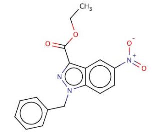 ethyl 1-benzyl-5-nitroindazolyl-3-carboxylate - chemical structure image