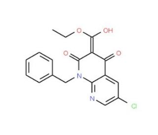 Ethyl 1-benzyl-6-chloro-4-hydroxy-2-oxo-1,2-dihydro[1,8]naphthyridine-3-carboxylate - chemical structure image