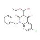 Ethyl 1-benzyl-6-chloro-4-hydroxy-2-oxo-1,2-dihydro[1,8]naphthyridine-3-carboxylate - chemical structure image